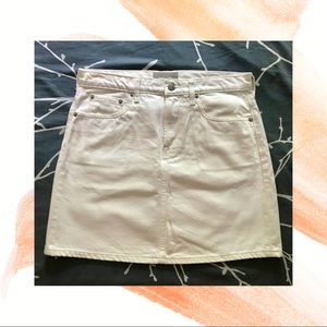Everlane - The Denim Skirt - White